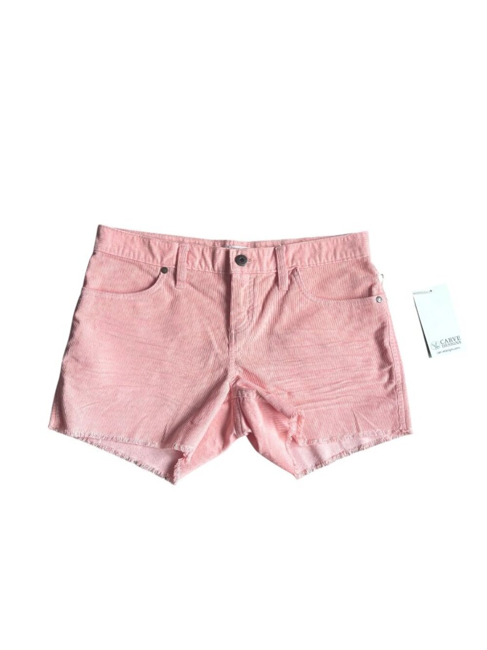 Carve Designs Corduroy Oahu Shorts Womens Size 0 PINK NWT